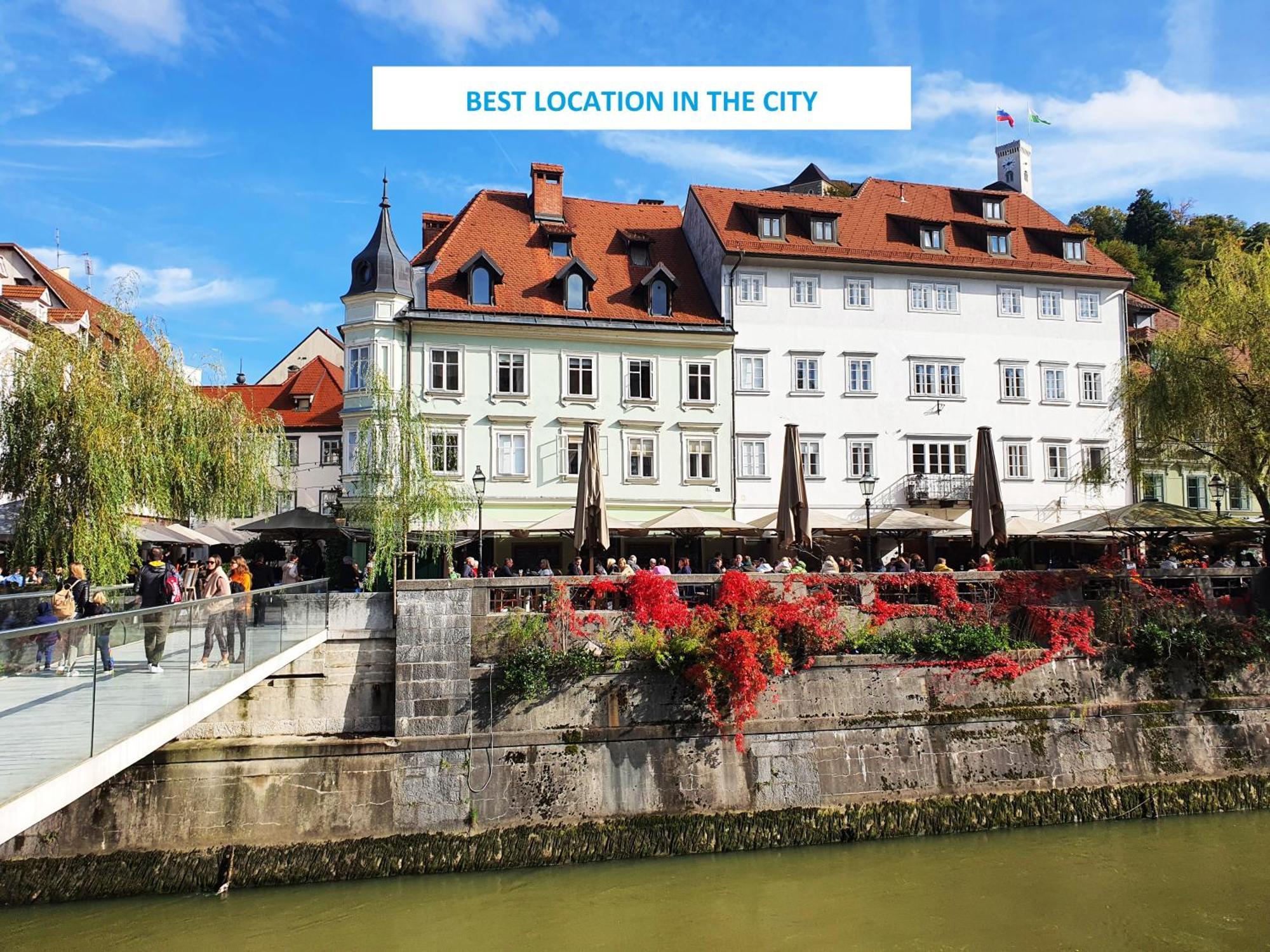 Riverside Elegance Ljubljana Eksteriør bilde